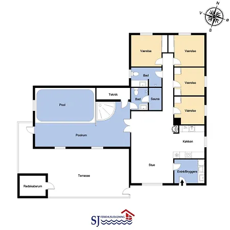 Renovated Pool House With Playground & Wifi-sj410 * Harboør